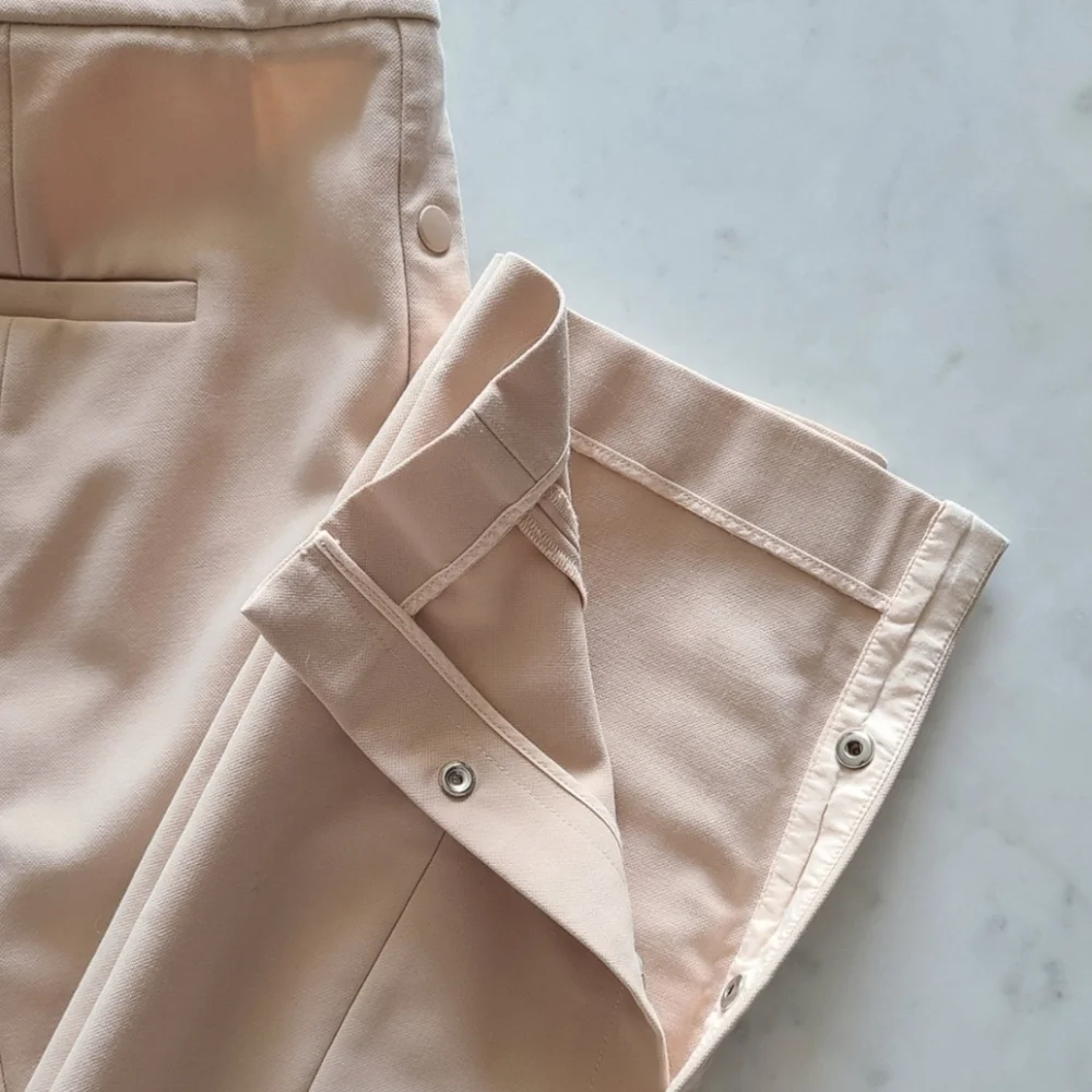 Tibi Anson Skinny Crop Pants, Size 10, Blush, EUC